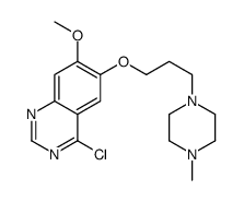 4-chloro-7-methoxy-6-[3-(4-methylpiperazin-1-yl)propoxy]quinazoline结构式