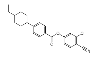 (3-chloro-4-cyanophenyl) 4-(4-ethylcyclohexyl)benzoate Structure