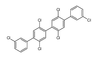 1,4-dichloro-2-(3-chlorophenyl)-5-[2,5-dichloro-4-(3-chlorophenyl)phenyl]benzene结构式