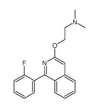 2-[1-(2-fluorophenyl)isoquinolin-3-yl]oxy-N,N-dimethylethanamine Structure