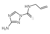 1H-1,2,4-Triazole-1-carbothioamide,3-amino-N-2-propen-1-yl- Structure