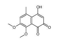 4-hydroxy-7,8-dimethoxy-5-methylnaphthalene-1,2-dione结构式
