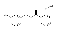 3-(3-METHYLPHENYL)-2'-THIOMETHYLPROPIOPHENONE structure