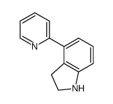 4-pyridin-2-yl-2,3-dihydro-1H-indole Structure