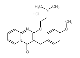 4H-Pyrido[1,2-a]pyrimidin-4-one,2-[2-(dimethylamino)ethoxy]-3-[(4-methoxyphenyl)methyl]-, hydrochloride (1:1) Structure
