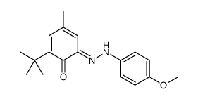 2-tert-butyl-6-[(4-methoxyphenyl)hydrazinylidene]-4-methylcyclohexa-2,4-dien-1-one结构式