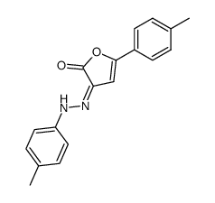 5-(4-methylphenyl)-3-(4-methylphenyl)hydrazono-3H-furan-2-one Structure