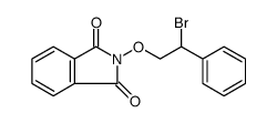 1H-Isoindole-1,3(2H)-dione, 2-(2-bromo-2-phenylethoxy)结构式