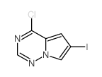 4-chloro-6-iodopyrrolo[2,1-f][1,2,4]triazine结构式