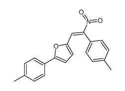 2-(4-methylphenyl)-5-[2-(4-methylphenyl)-2-nitroethenyl]furan Structure