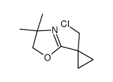 2-[1-(chloromethyl)cyclopropyl]-4,4-dimethyl-5H-1,3-oxazole结构式