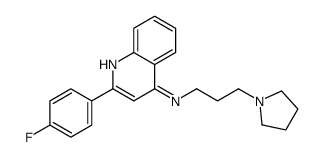 2-(4-fluorophenyl)-N-(3-pyrrolidin-1-ylpropyl)quinolin-4-amine Structure