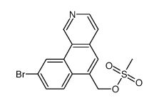(9-bromobenzo[h]isoquinolin-6-yl)methyl methanesulfonate结构式