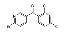 (6-bromopyridin-3-yl)-(2,4-dichlorophenyl)methanone Structure