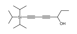 7-tri(propan-2-yl)silylhepta-4,6-diyn-3-ol结构式