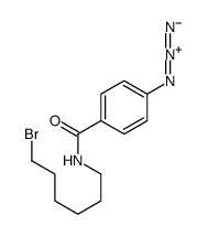 4-azido-N-(6-bromohexyl)benzamide Structure