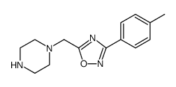 Piperazine, 1-[[3-(4-methylphenyl)-1,2,4-oxadiazol-5-yl]methyl]结构式