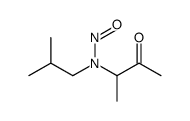 N-2-methylpropyl-N-1-methylacetonylnitrosamine structure