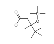 methyl 3,4,4-trimethyl-3-trimethylsilyloxypentanoate结构式