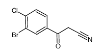 3-bromo-4-chloro-b-oxo-benzenepropanenitrile结构式