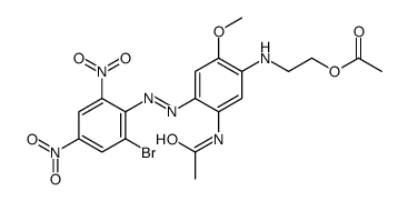 2-[[5-acetamido-4-[(2-bromo-4,6-dinitrophenyl)azo]-2-methoxyphenyl]amino]ethyl acetate结构式