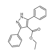 3,5-diphenyl-1H-pyrazole-4-carboxylic acid ethyl ester结构式