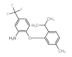 2-(2-Isopropyl-5-methylphenoxy)-5-(trifluoromethyl)aniline结构式