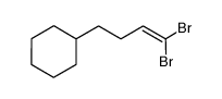 (4,4-dibromobut-3-en-1-yl)cyclohexane Structure