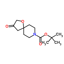 3-氧代-1-氧杂-8-氮杂螺[4.5]癸烷-8-甲酸叔丁酯结构式
