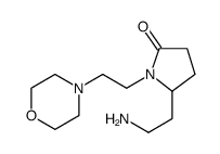 2-Pyrrolidinone, 5-(2-aminoethyl)-1-[2-(4-morpholinyl)ethyl]结构式