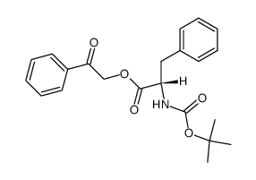 (S)-2-oxo-2-phenylethyl 2-((tert-butoxycarbonyl)-amino)-3-phenylpropanoate结构式