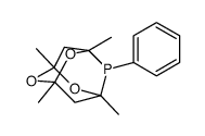 1,3,5,7-四甲基-6-苯基-2,4,8-三氧杂-6-磷酰金刚烷结构式