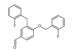 3-(2-fluoro-benzyl)-4-(2-fluoro-benzyloxy)-benzaldehyde结构式
