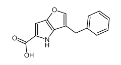 3-benzyl-4H-furo[3,2-b]pyrrole-5-carboxylic acid Structure