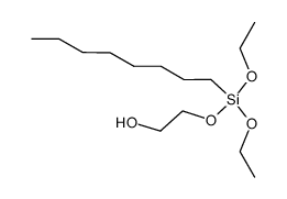 n-octyl(2-hydroxyethoxy)diethoxysilane Structure