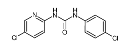 N-(4-chloro-phenyl)-N'-(5-chloro-[2]pyridyl)-urea结构式