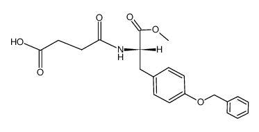 N-<3-Carboxy-propionyl>-O-benzyl-L-tyrosin-methylester结构式