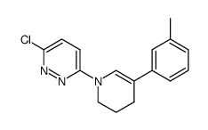 3-chloro-6-[3,4-dihydro-5-(3-methylphenyl)-1(2 H)-pyridinyl]pyridazine结构式
