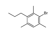 2-bromo-1,3,5-trimethyl-4-propyl-benzene Structure