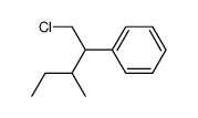 (1-chloromethyl-2-methyl-butyl)-benzene Structure