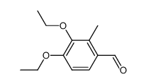 3,4-diethoxy-2-methyl-benzaldehyde结构式