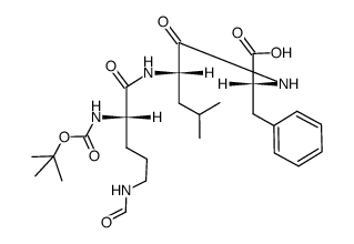 Boc-Orn(For)-Leu-D-Phe-OH结构式