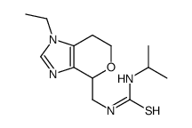 1-[(1-ethyl-6,7-dihydro-4H-pyrano[3,4-d]imidazol-4-yl)methyl]-3-propan-2-ylthiourea Structure