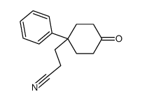 3-(4-oxo-1-phenylcyclohexyl)propanenitrile Structure