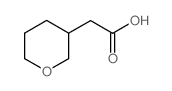 Tetrahydro-2H-pyran-3-ylacetic acid structure