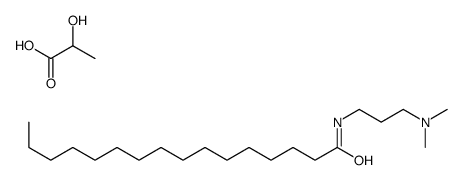 N-[3-(dimethylamino)propyl]hexadecanamide,2-hydroxypropanoic acid结构式