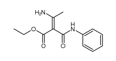ethyl 3-amino-2-phenylaminocarbonyl-2-butenoate Structure