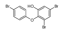 3,5-dibromo-2-(4-bromophenoxy)phenol结构式