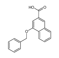 4-(苄氧基)-2-萘酸结构式