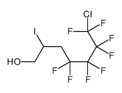 7-chloro-4,4,5,5,6,6,7,7-octafluoro-2-iodoheptan-1-ol结构式
